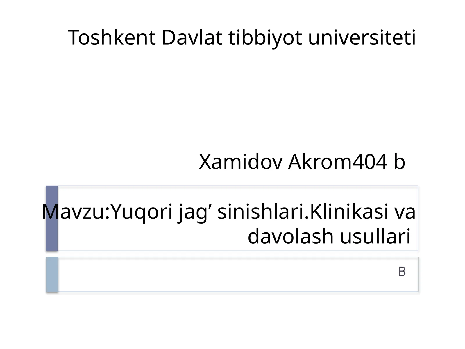 Yuqori jagʻ sinishi va davolanishi