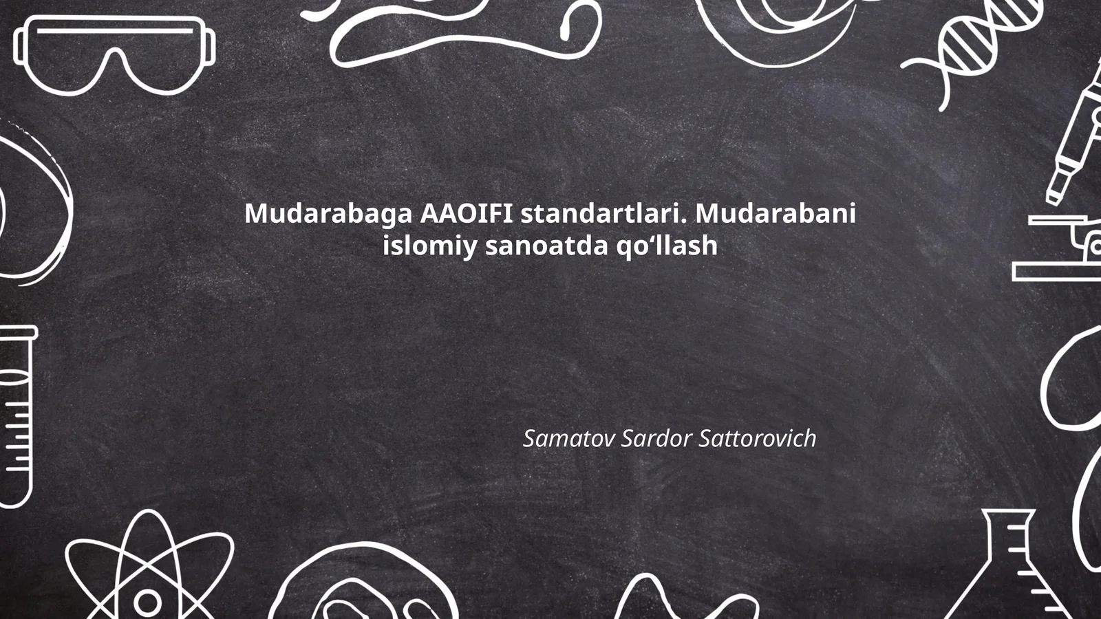 Mudarabaga AAOIFI standartlari. Mudarabani islomiy sanoatda qoʻllash
