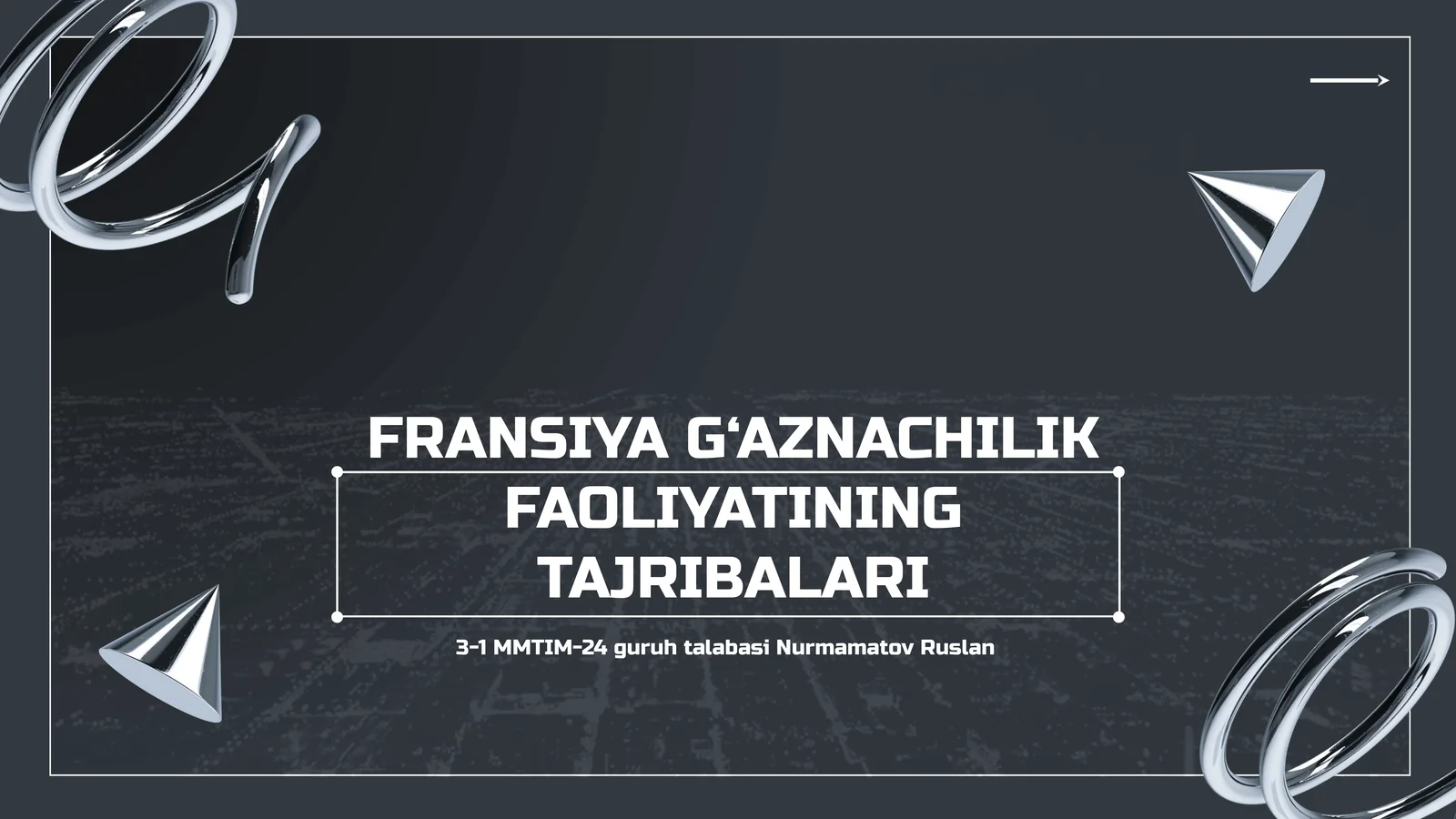 Fransiya G‘aznachilik Faoliyatining Tajribalari