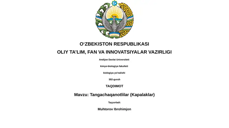 Tangachaqanotlilar (Kapalaklar)