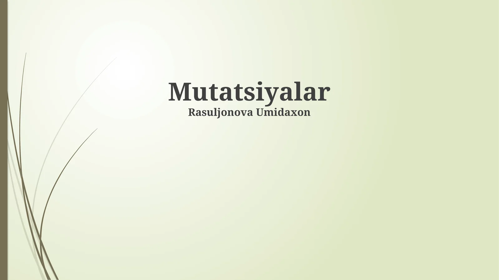 Mutatsiyalar