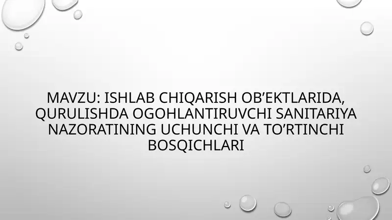 Ogohlantiruvchi sanitariya nazorati