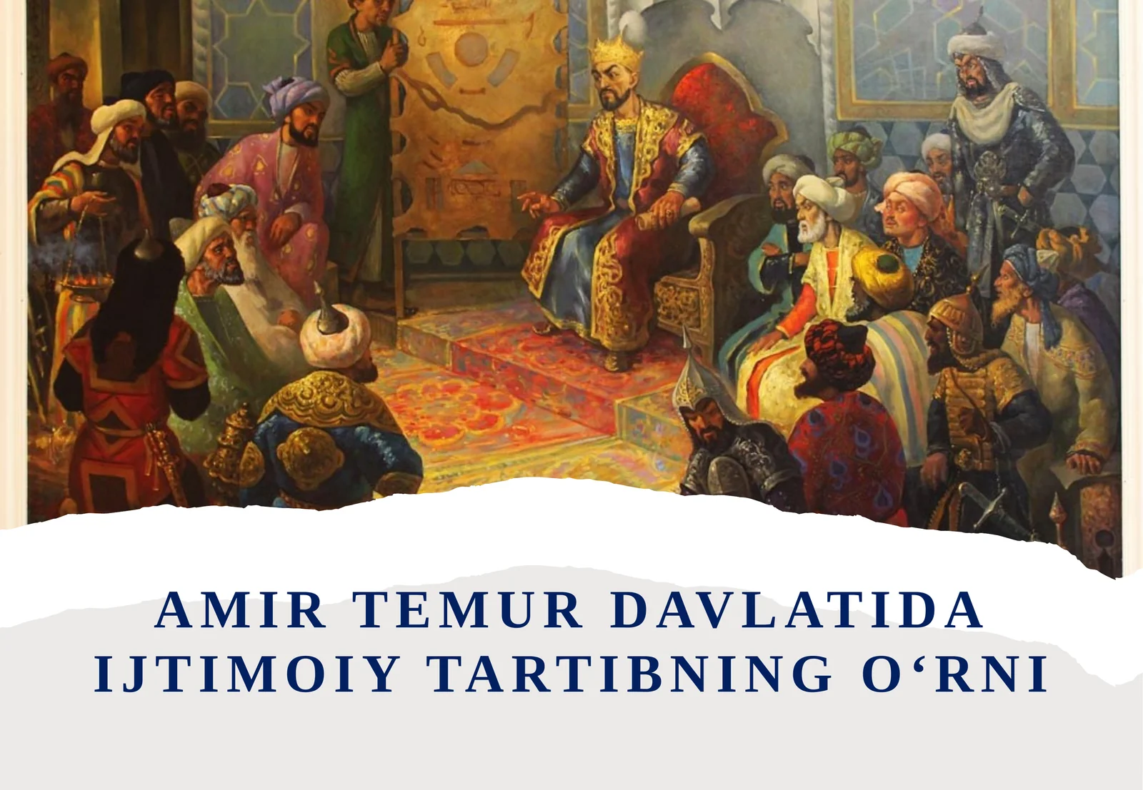 Amir Temur davlatidagi ijtimoiy tartib