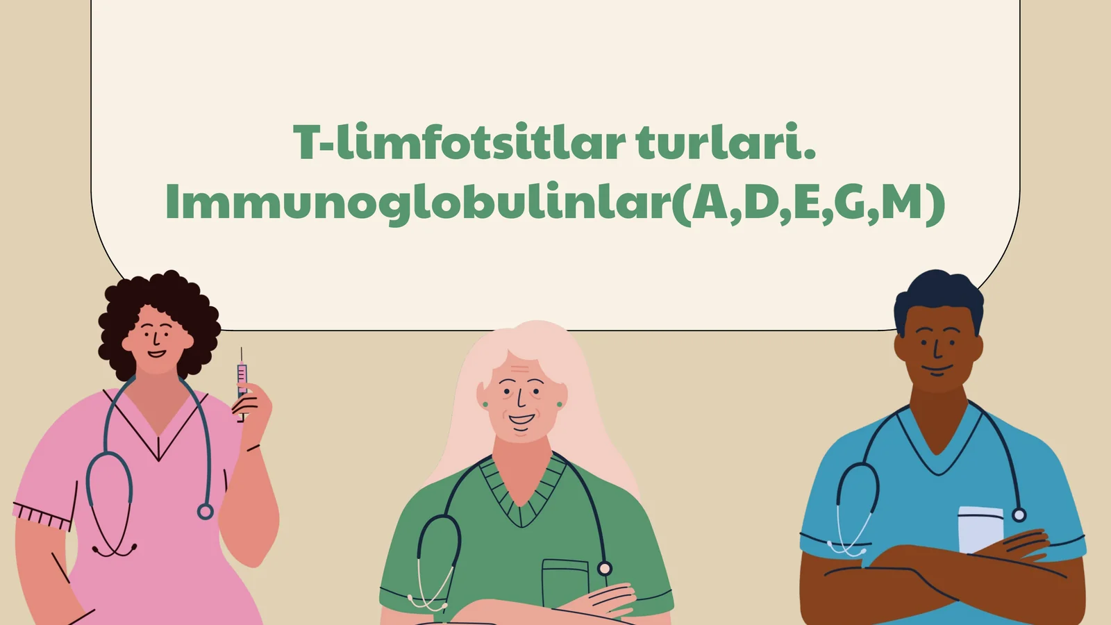 T-limfotsitlar turlari va Immunoglobulinlar