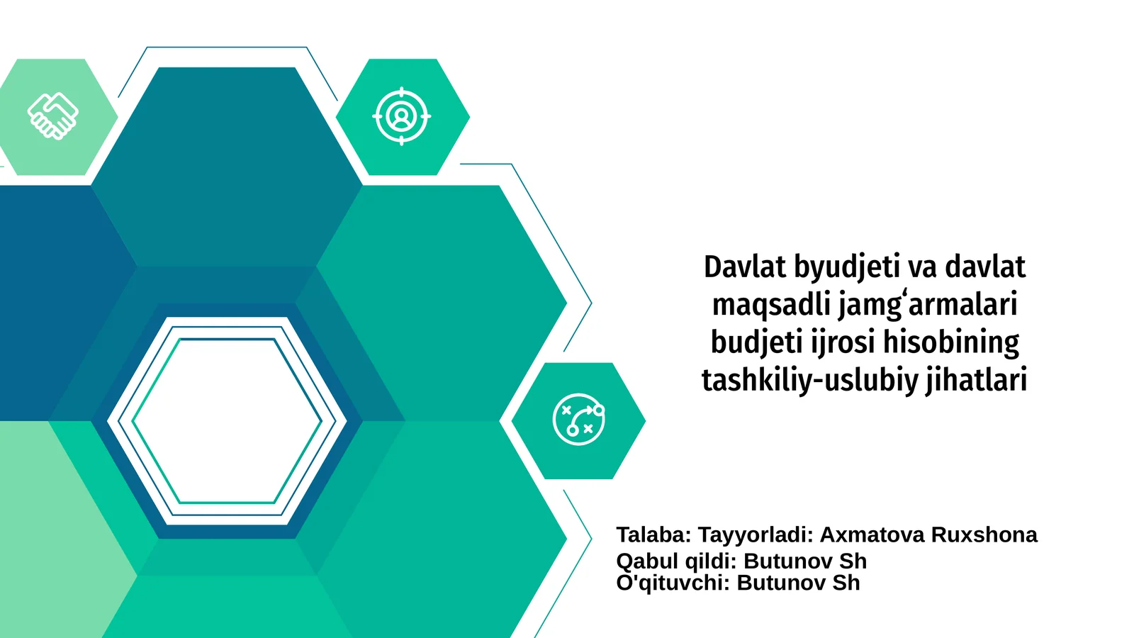 Davlat byudjeti va davlat maqsadli jamgʻarmalari budjeti ijrosi hisobining tashkiliy-uslubiy jihatlari