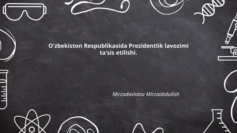 Prezidentlik lavozimi ta'sisi