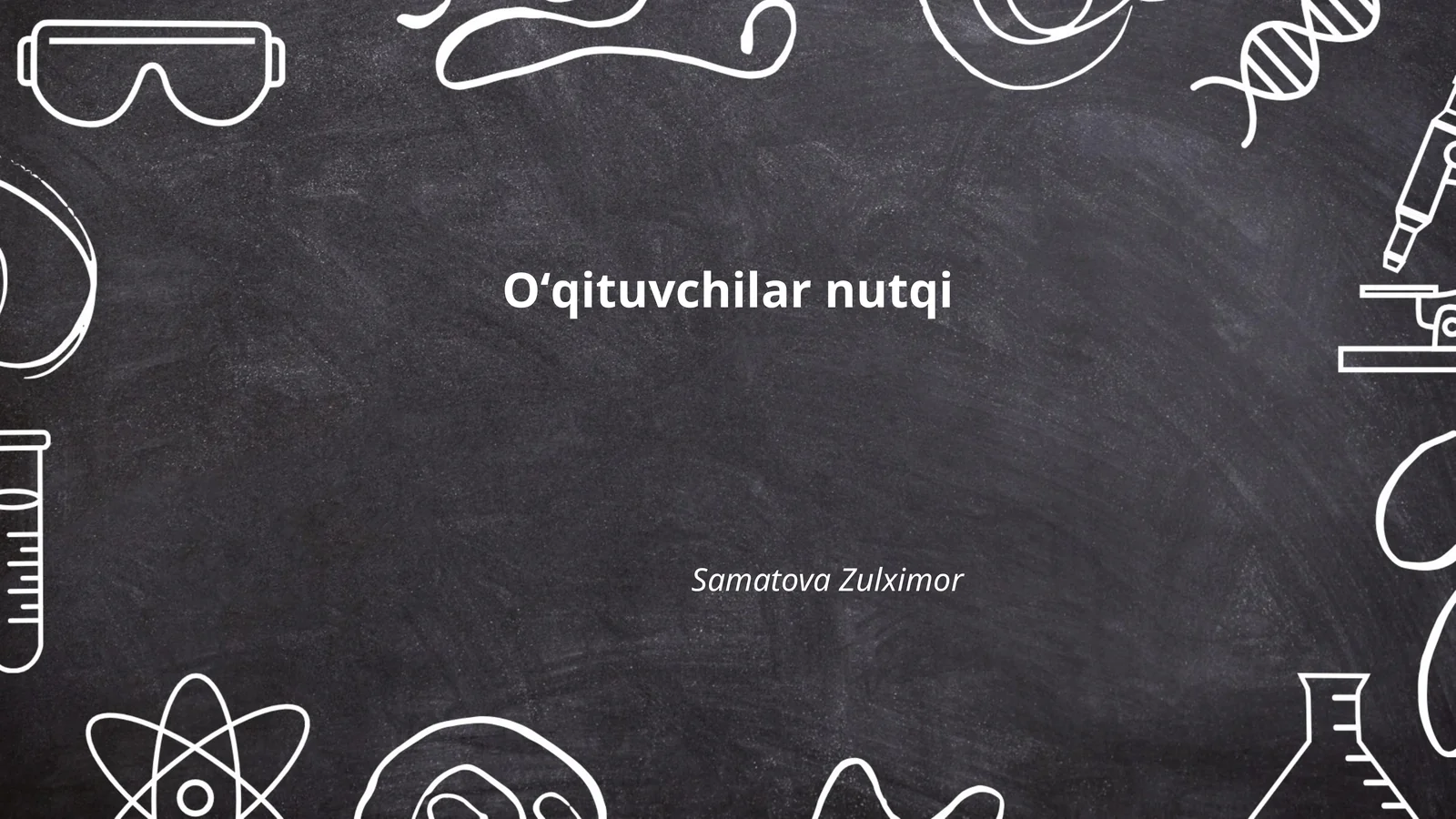Oʻqituvchilar nutqi