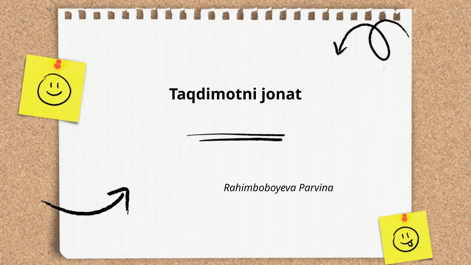 Taqdimotni yuborish