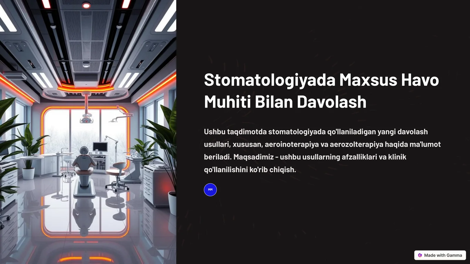 Stomatologiyada Maxsus Havo Muhiti Bilan Davolash
