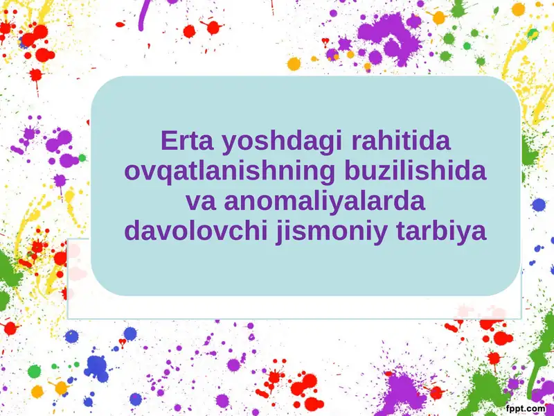 Bola organizmini o'sish jarayoni