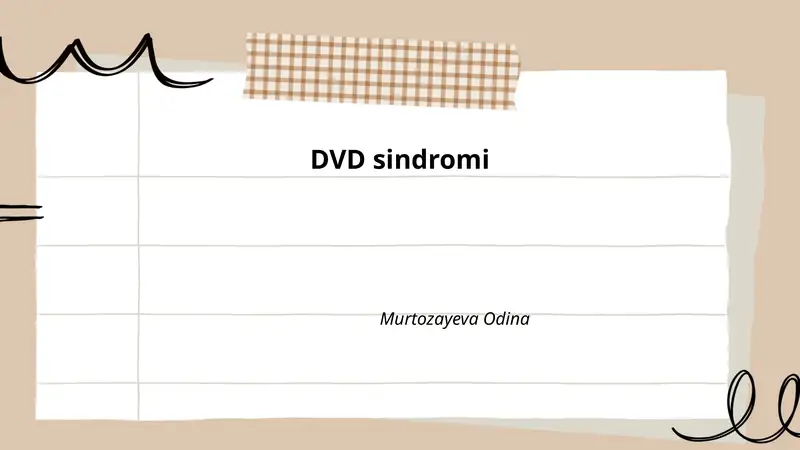 DVD sindromi