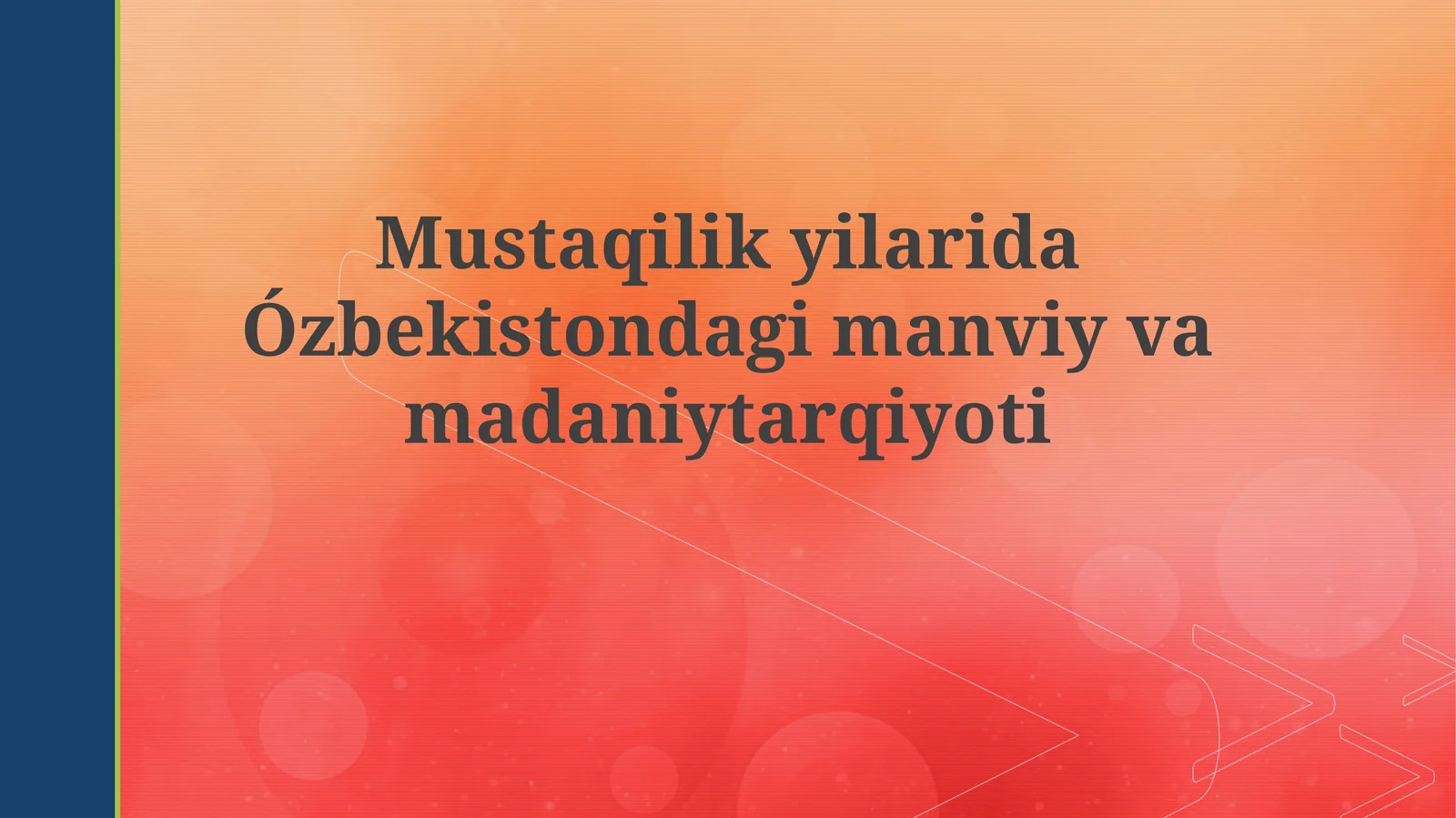 O'zbekiston madaniyati