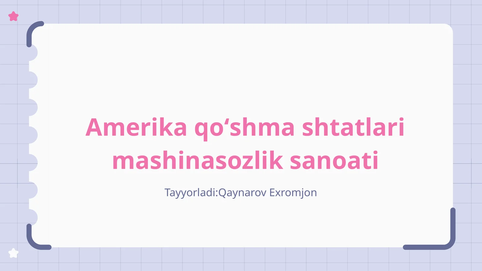 Amerika qoʻshma shtatlari mashinasozlik sanoati