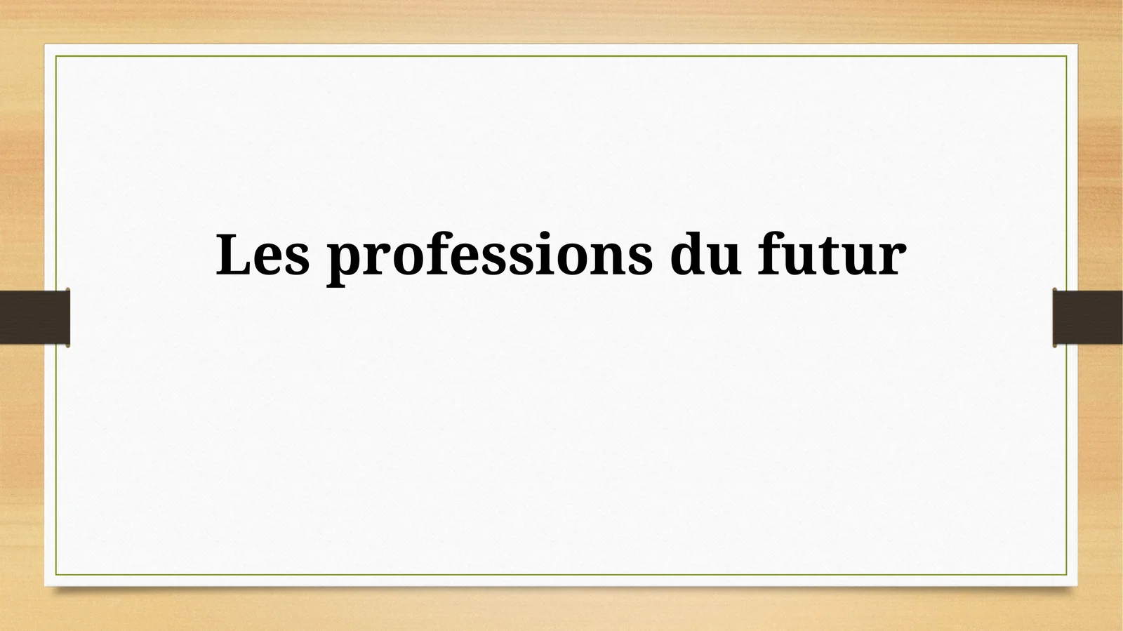 Les professions dufutur