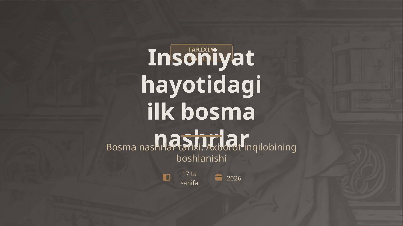 Bosma nashrlar tarixi: Axborot inqilobining boshlanishi