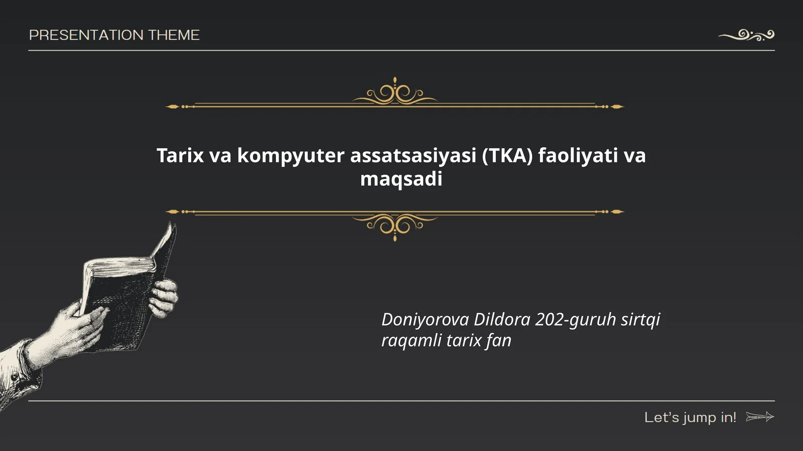 Tarix va kompyuter assatsasiyasi (TKA) faoliyati va maqsadi
