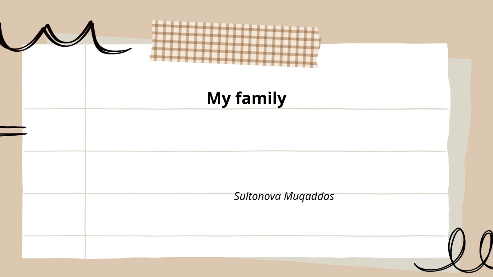 My family