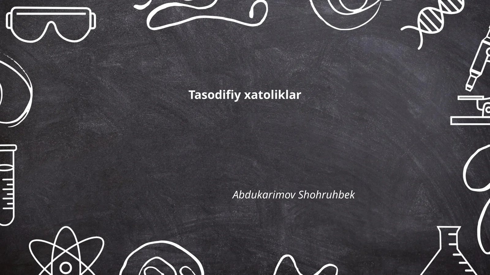 Tasodifiy xatoliklar