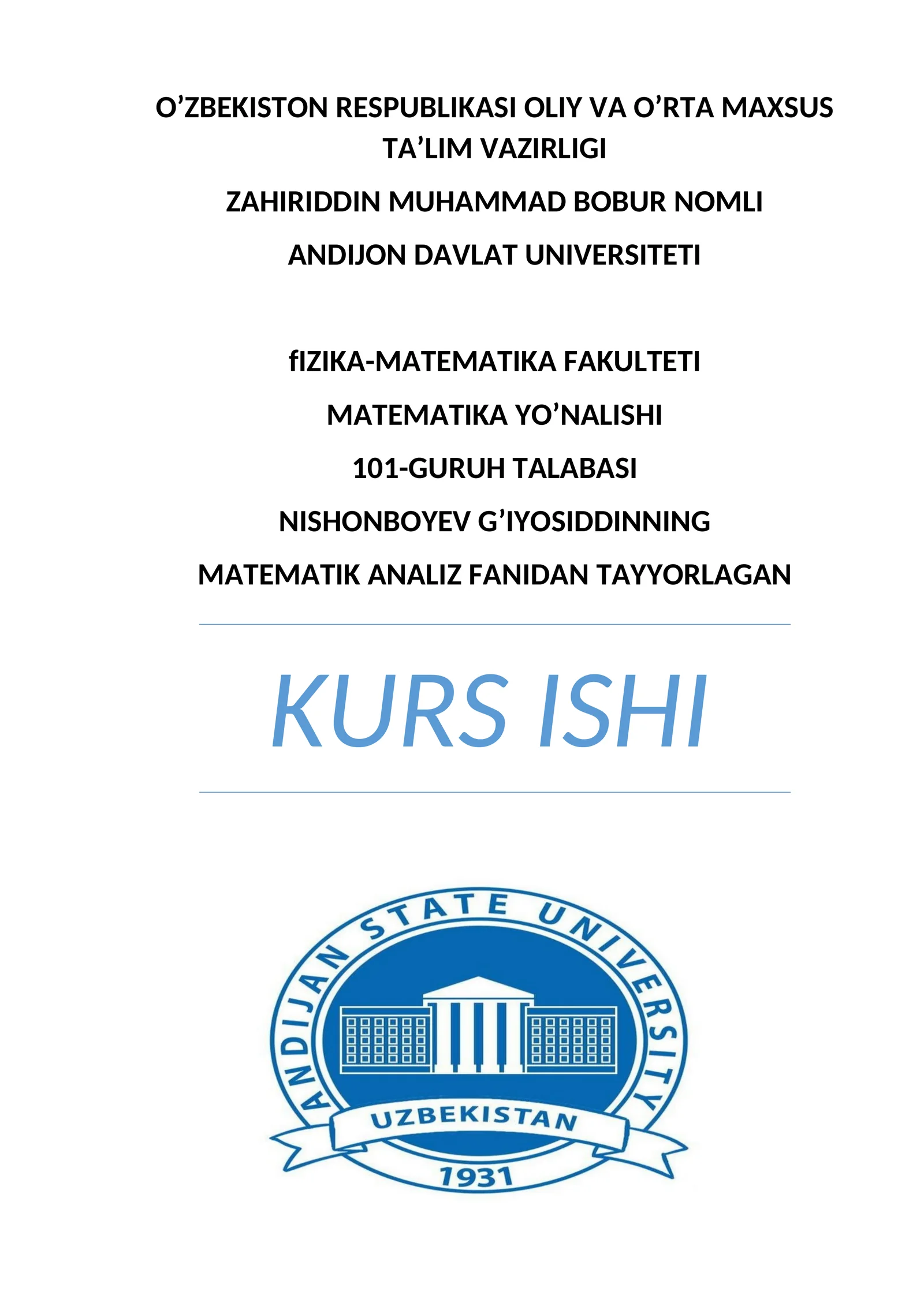 Nyuton binomi va unga turdosh bo’lgan formulalar