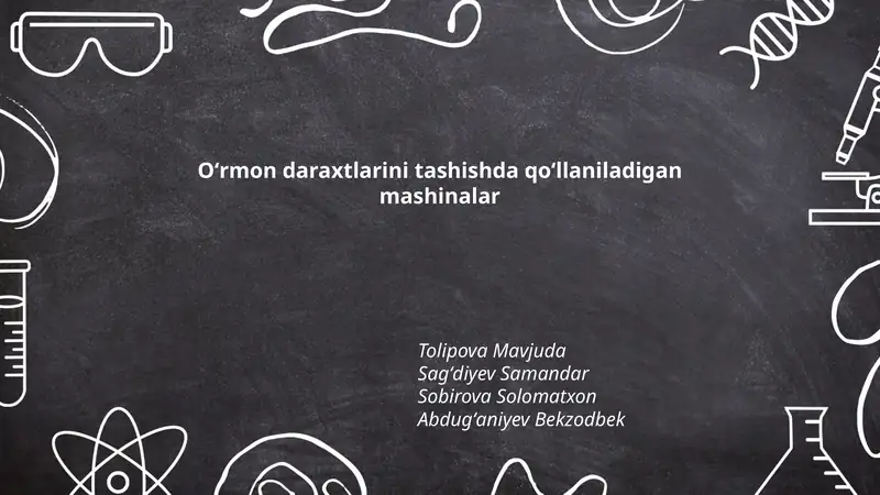 Oʻrmon daraxtlarini tashishda qoʻllaniladigan mashinalar