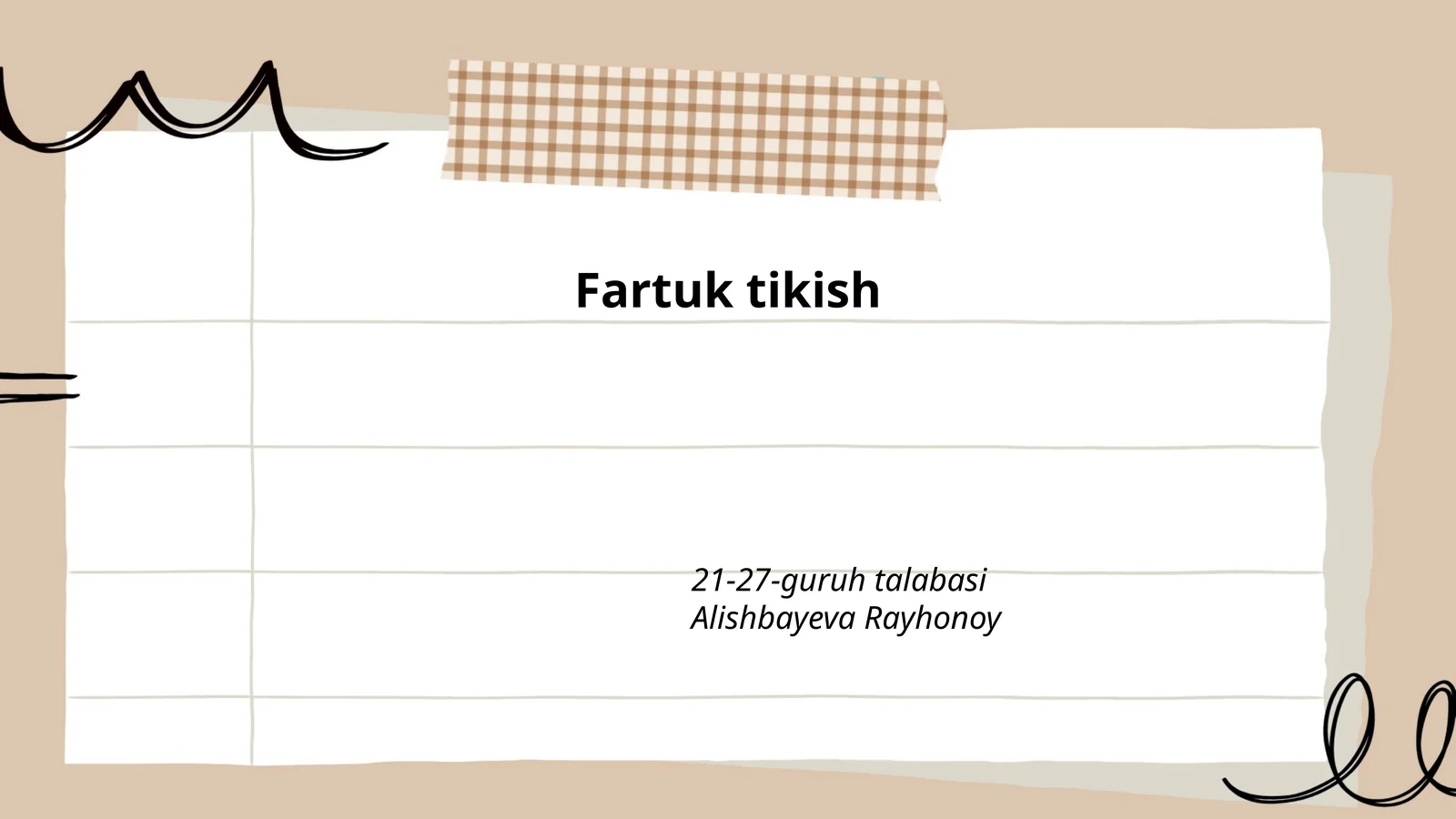 Fartuk Tikish