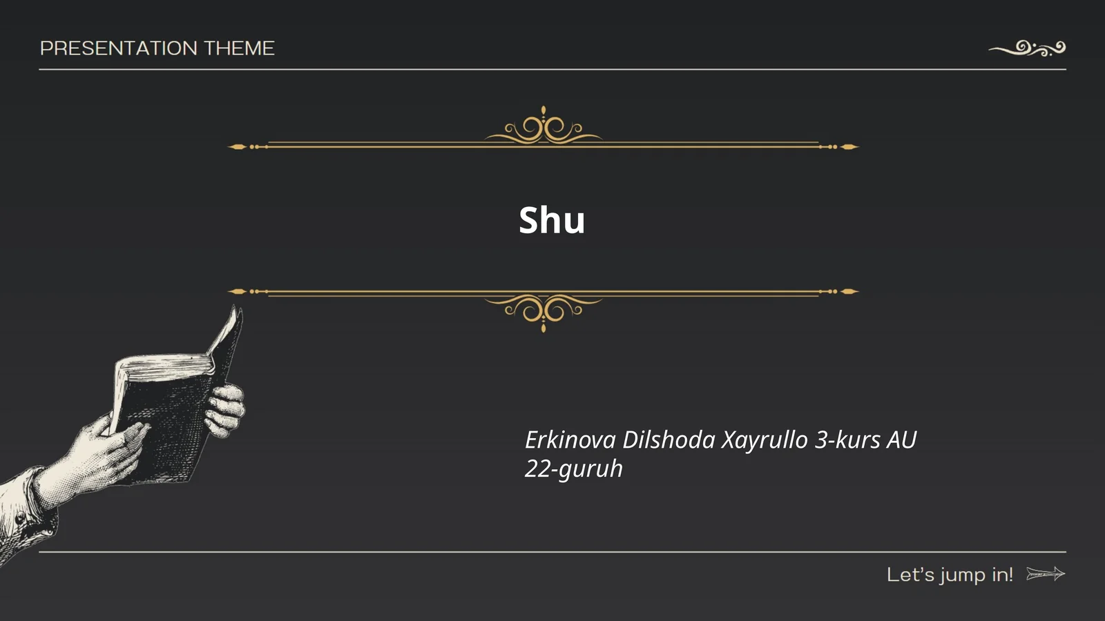 Shu so'zi ma'nosi