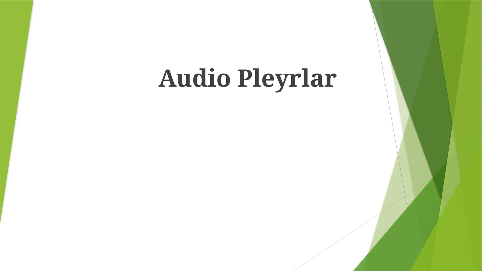 AudioPleyrlar