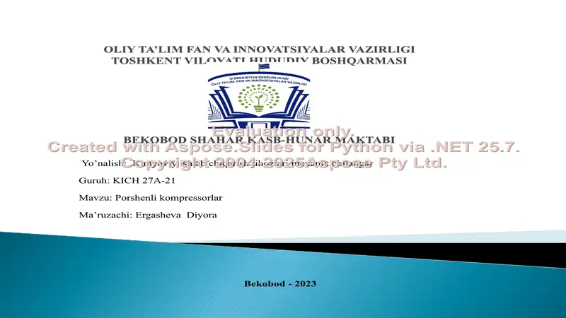 Porshenli kompressorlar