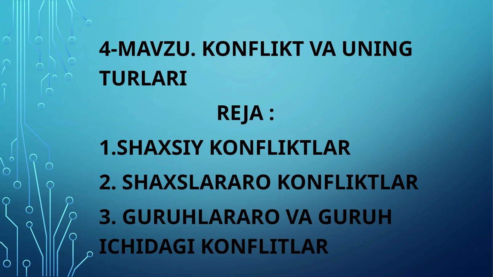 4-mavzu.Konfliktvauningturlari