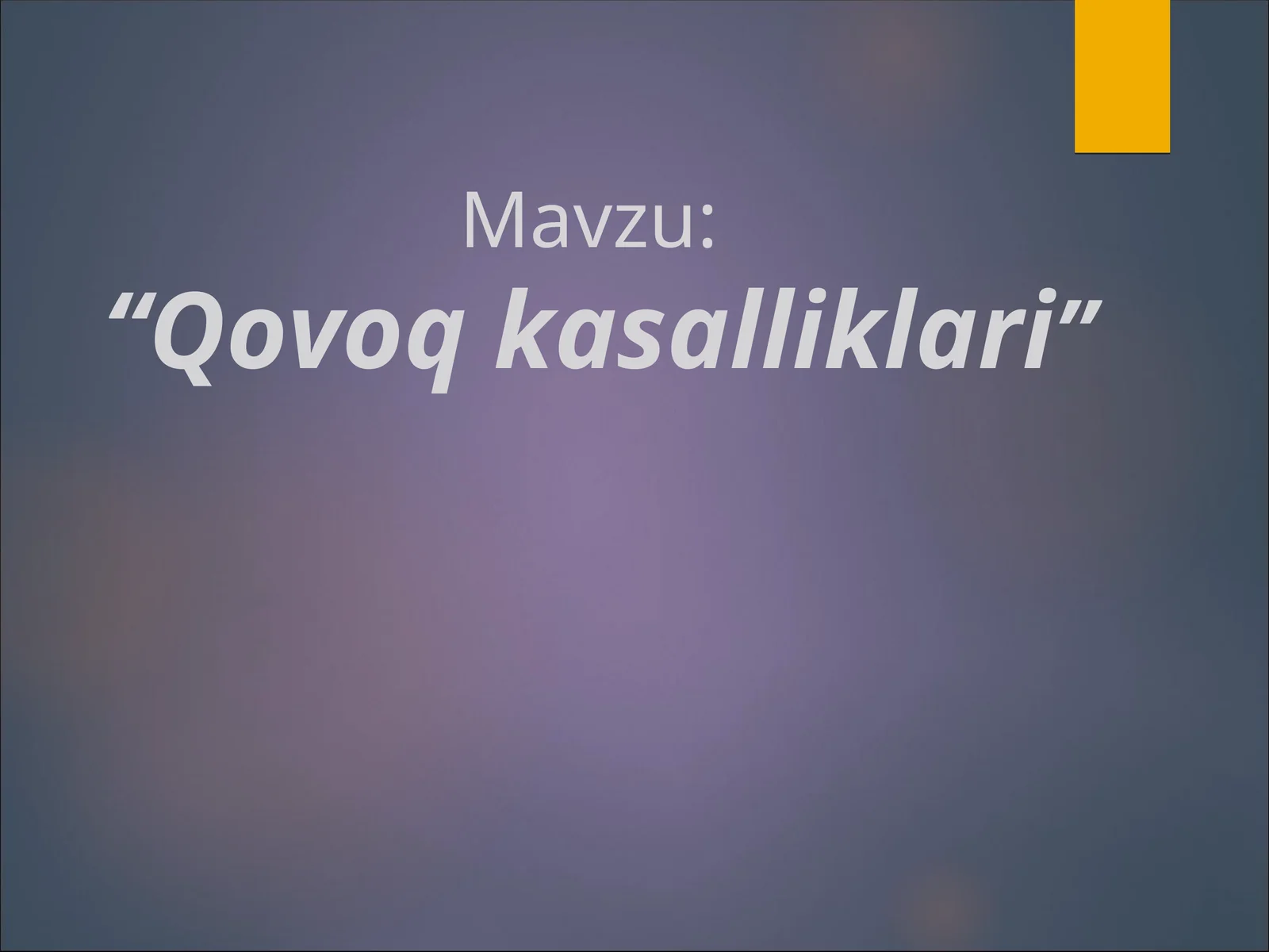 Qovoq kasalliklari