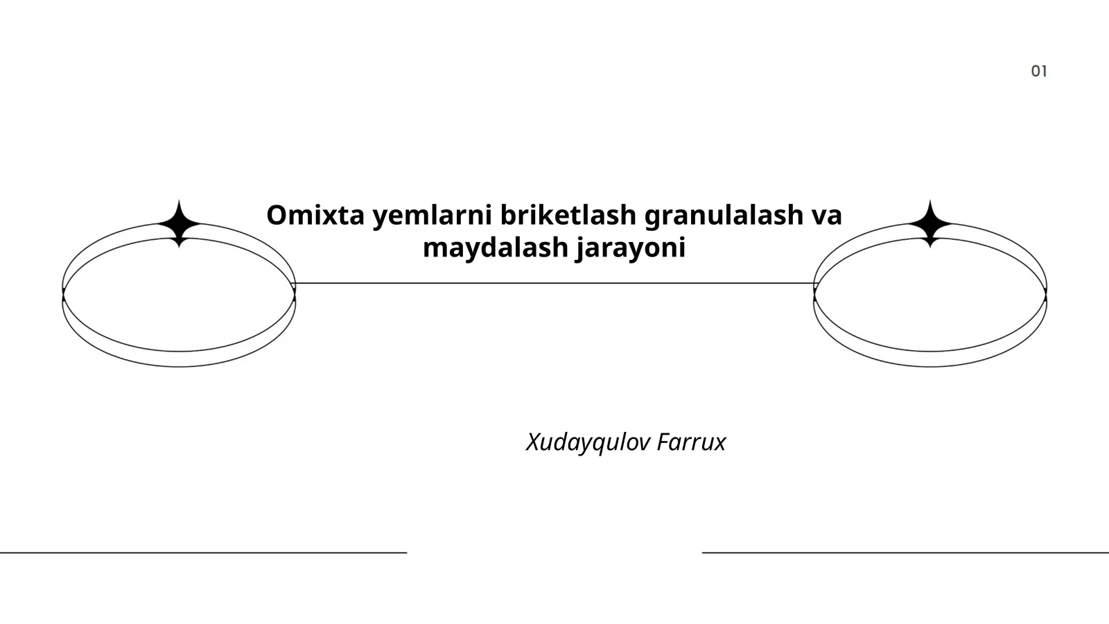 Omixta yemlarning briketlash texnologiyalari