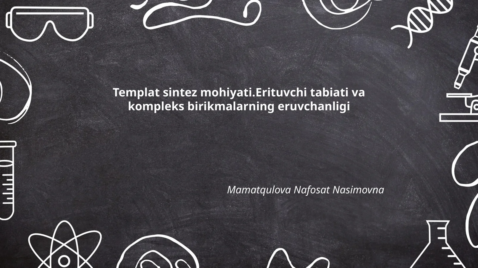 Templat sintez mohiyati