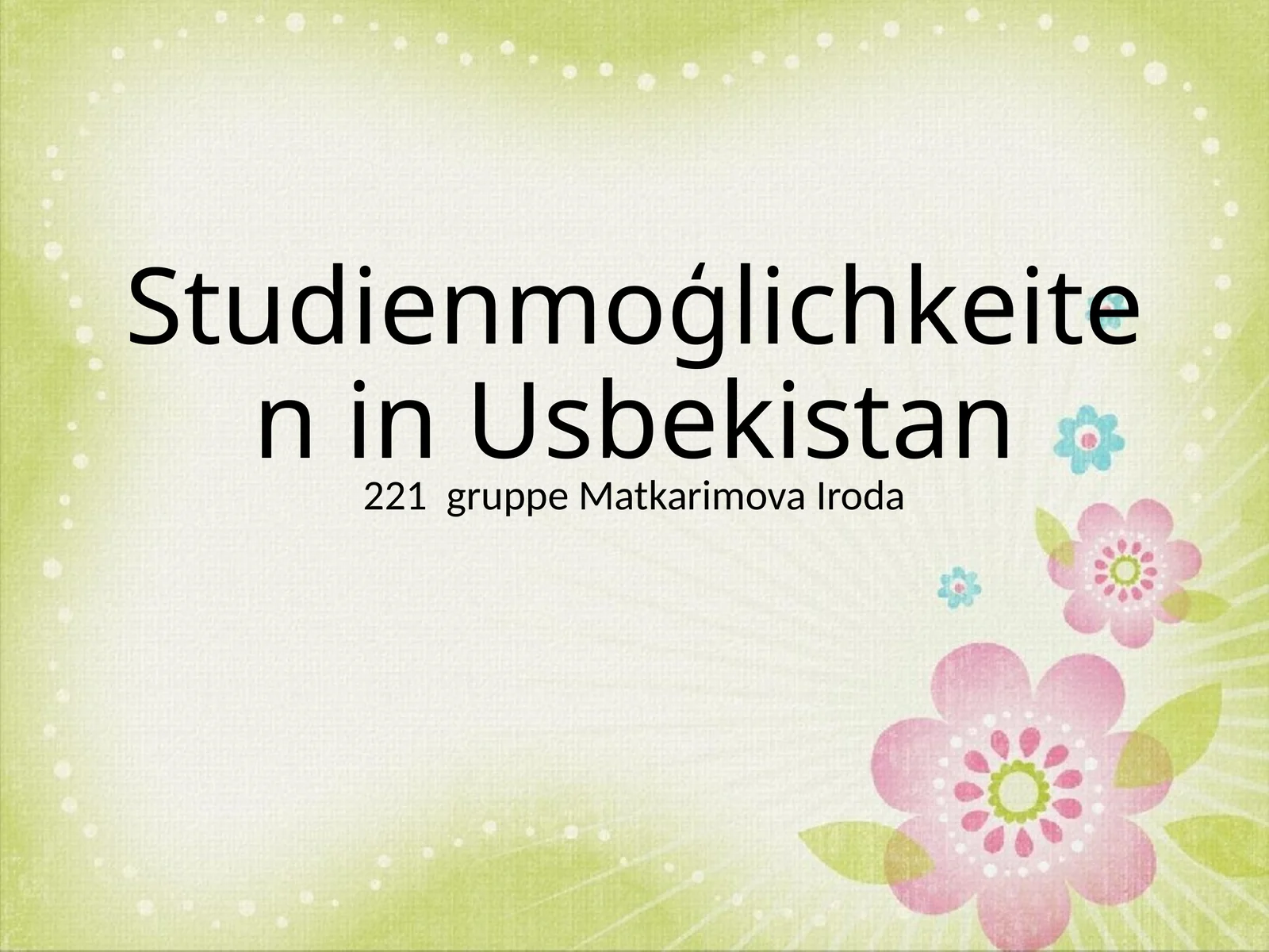 Bildungssystem Usbekistans