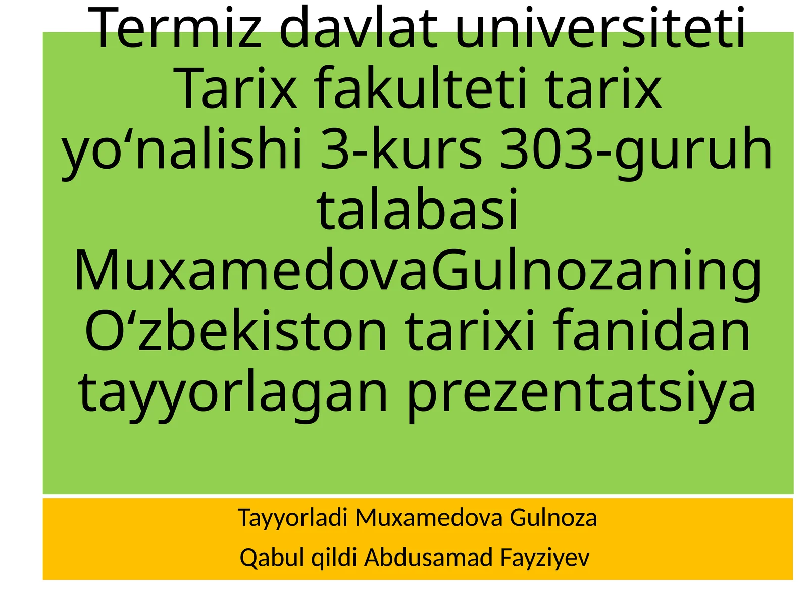 Prezentatsiya: Jadidchilik harakatlari