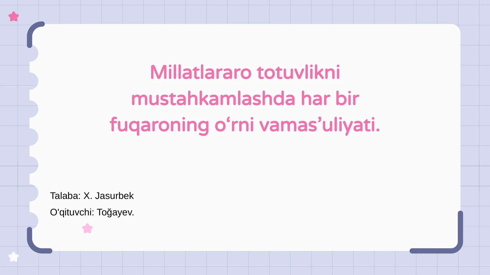 Millatlararo Totuvlik