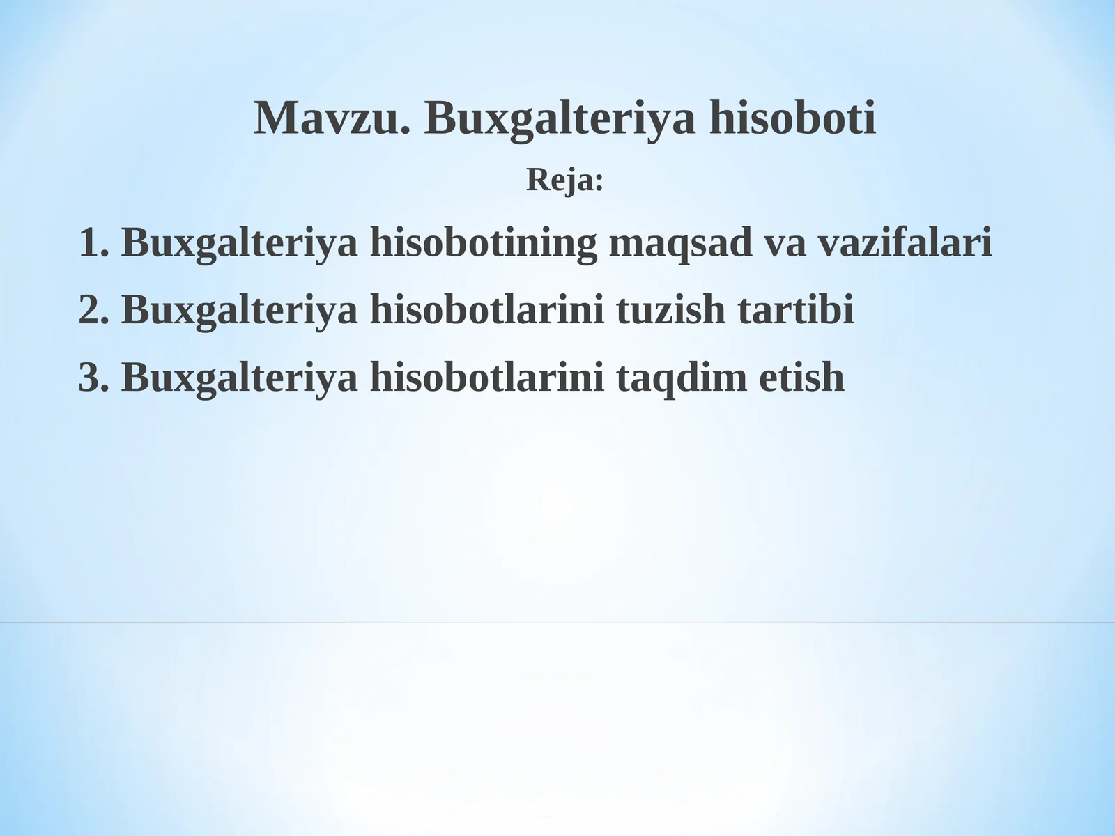 Buxgalteriya hisoboti