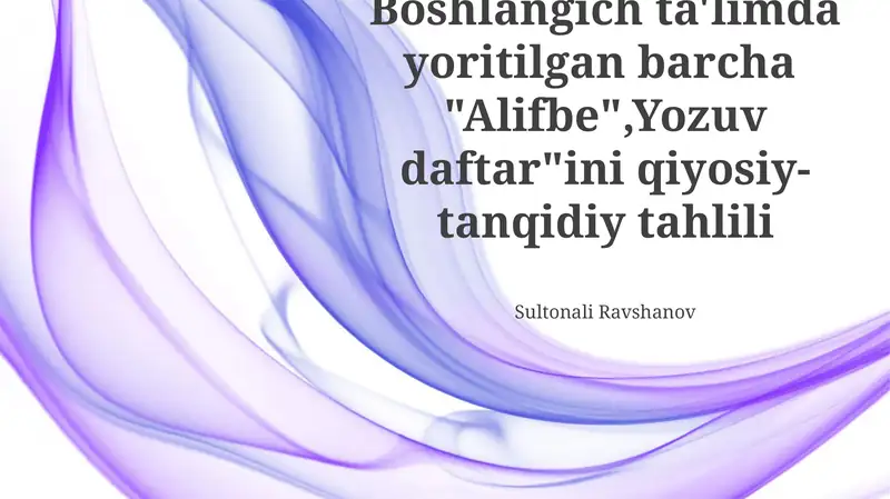 Alifbo Dizaynlarini Taqqoslash Tahlili