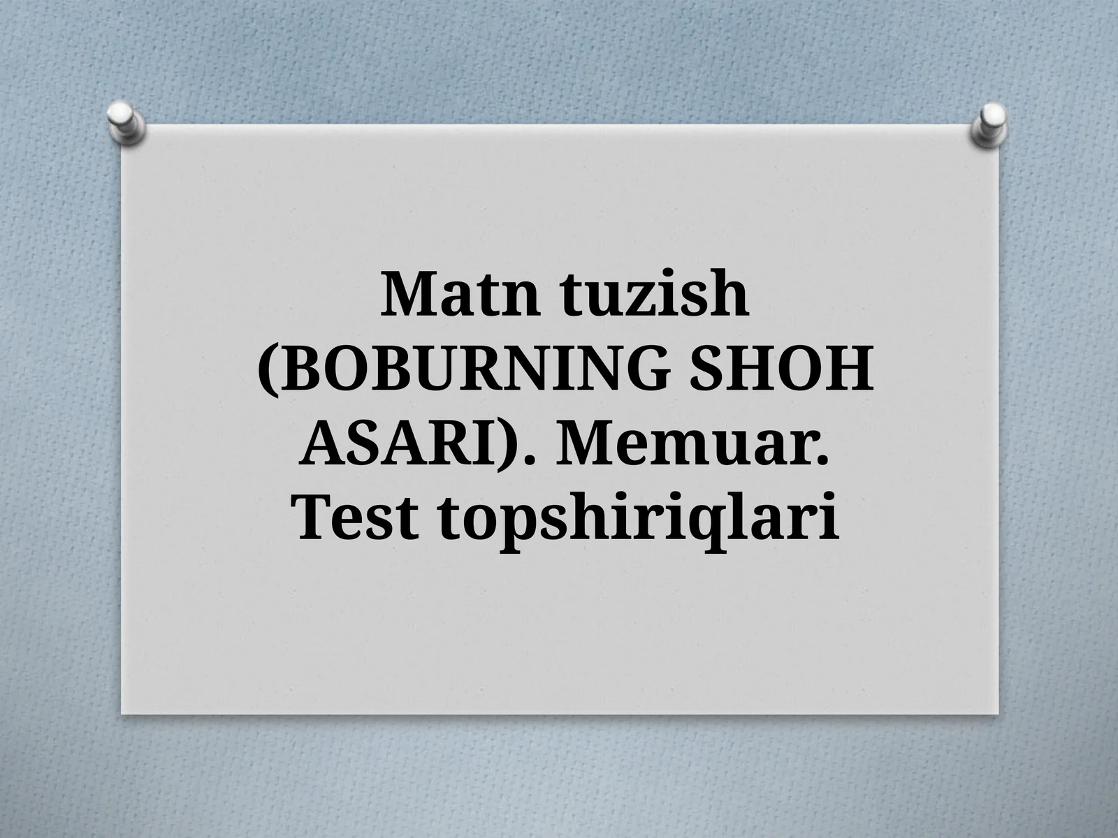 BOBURNING SHOH ASARI