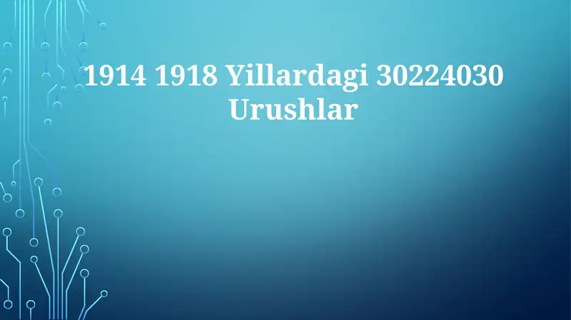 1914 1918 Yillardagi 30224030Urushlar