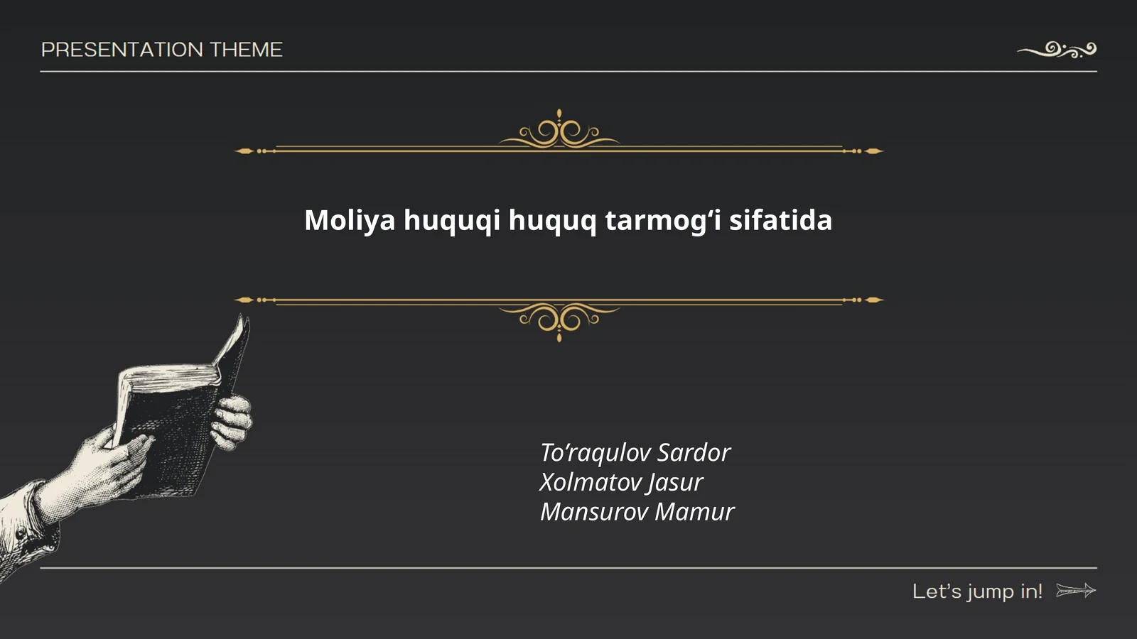 Moliya huquqi huquq tarmog‘i sifatida