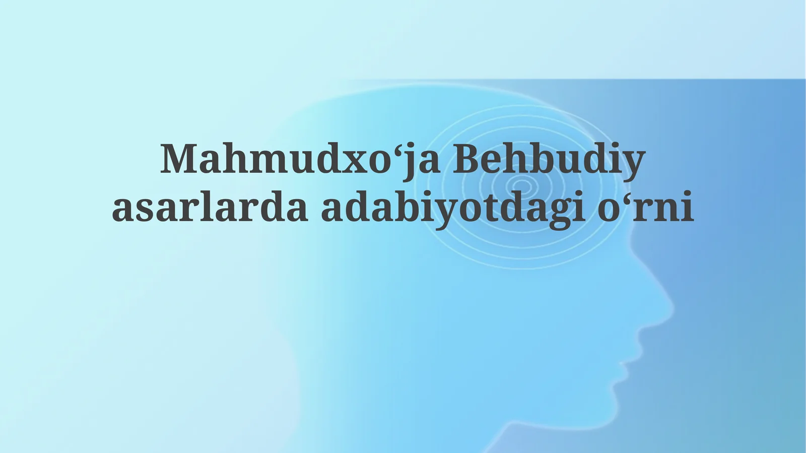Mahmudxoʻja Behbudiyaning adabiyotdagi oʻrni