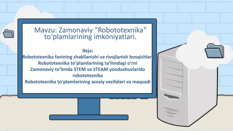 Zamonaviy “Robototexnika” to‘plamlarining imkoniyatlari