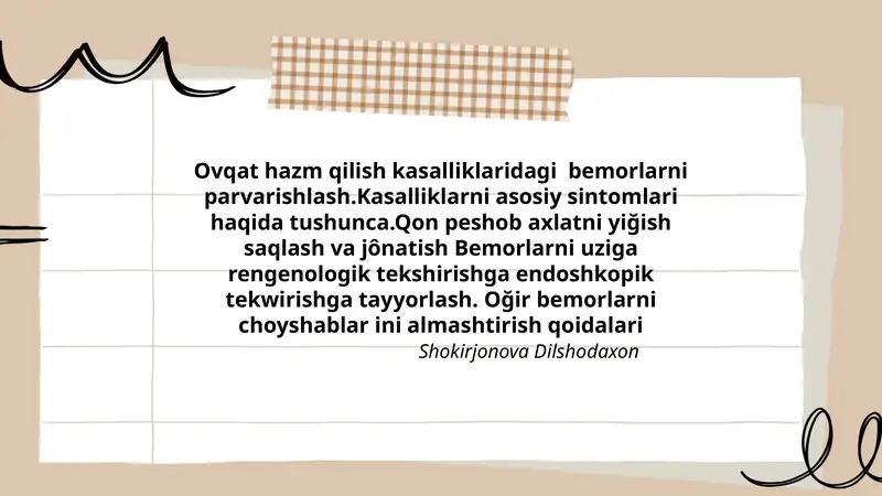 Shokirjonova Dilshodaxon