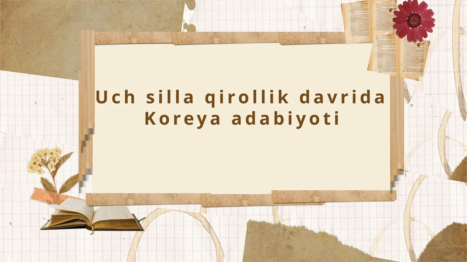 Uch Silla Davri Adabiyoti