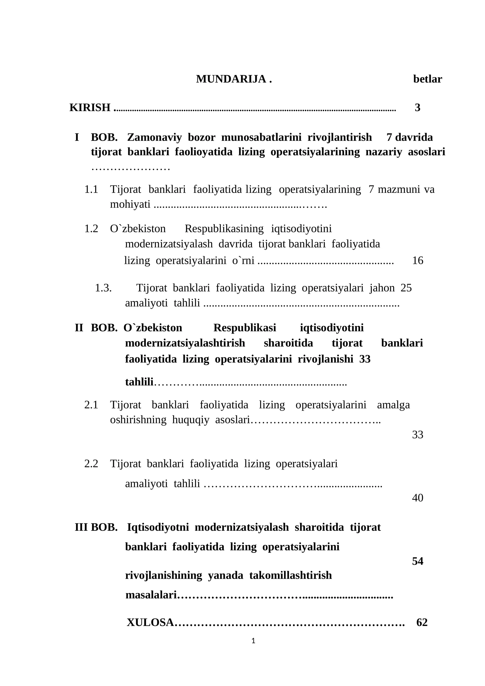 Tijorat banklari mavzusida tayyor bitiruv malakaviy ishi