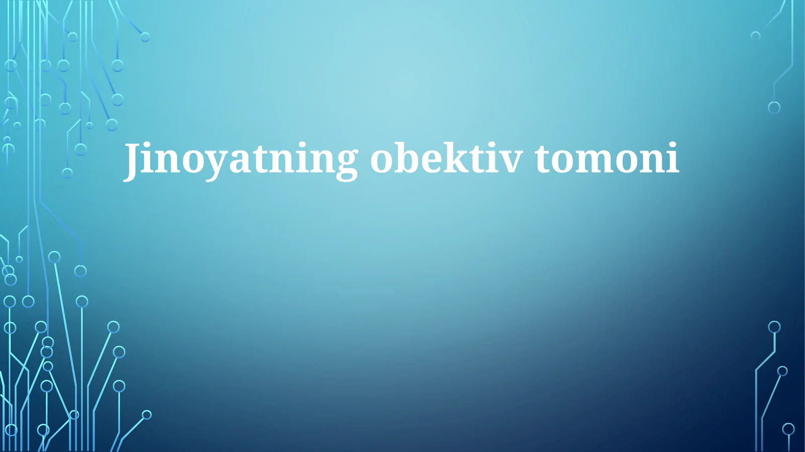 Jinoyatning obektiv tomoni