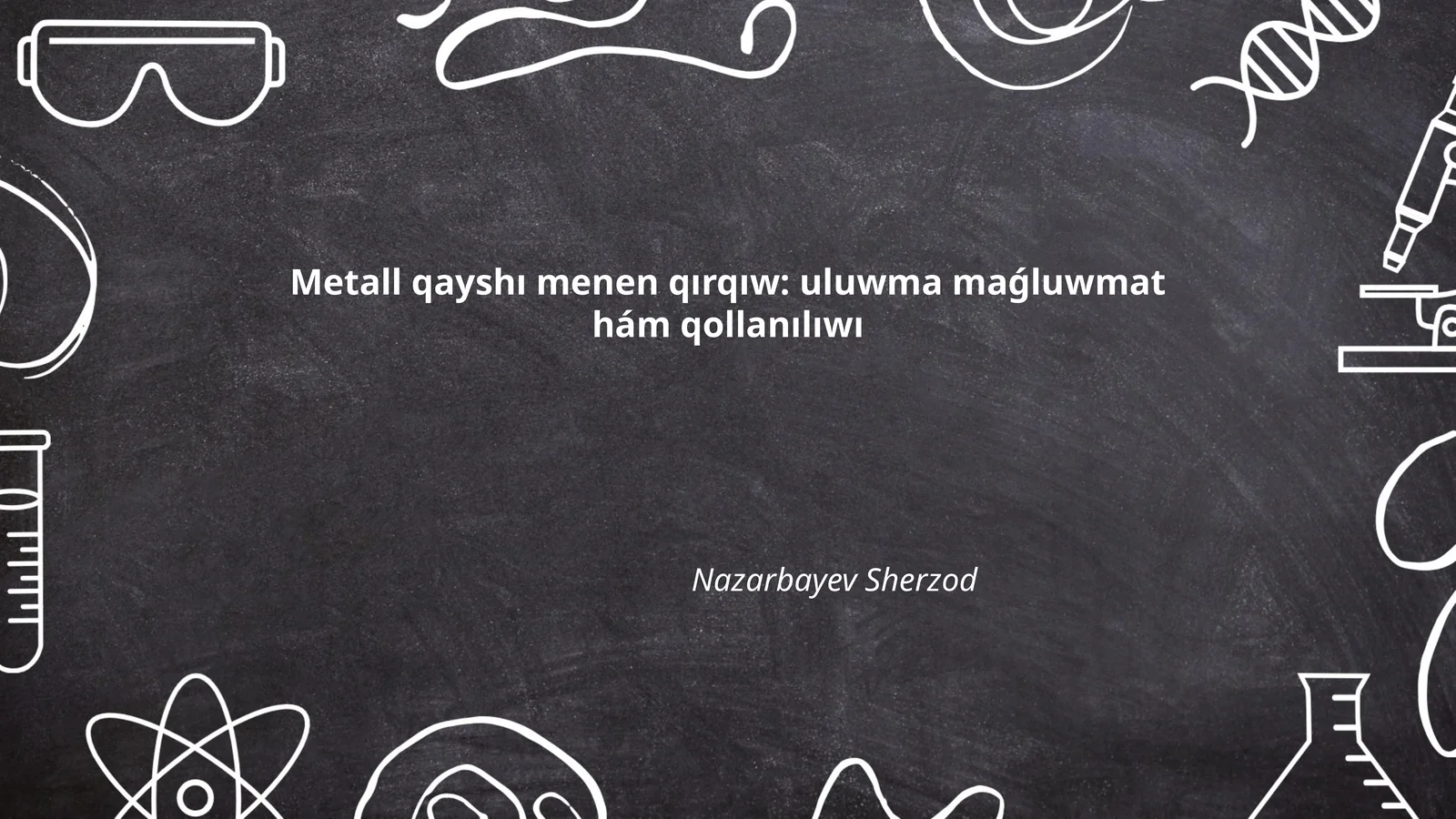 Metall qayshı menen qırqıw: uluwma maǵluwmat hám qollanılıwı