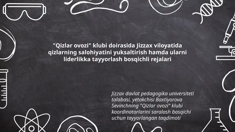 "Qizlar ovozi" klubi koordinatorlarini saralash bosqichi