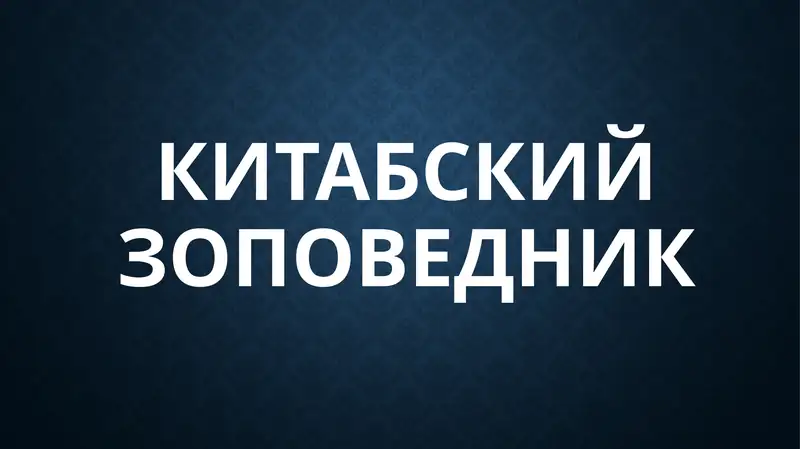 Китабский государственный геологический заповедник