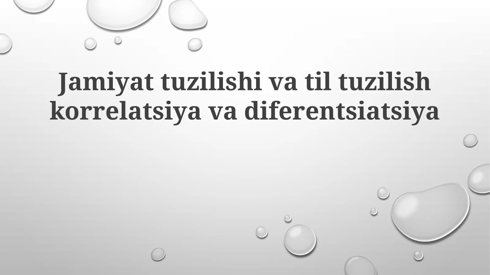 Jamiyattuzilishivatiltuzilishkorrelatsiyavadiferentsiatsiya